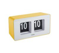 Karlsson Wall / Table Clock Funky Flip Bright Yellow