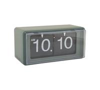 Karlsson Wall / Table Clock Retro Boxed Flip Jungle Green