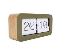 Karlsson Wall/Table flip clock Matiz Bamboo (moss green)