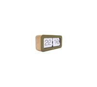 Karlsson Wall/Table flip clock Matiz Bamboo (moss green)