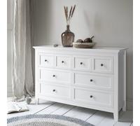 Karlstad 8-Drawer Chest in Classic White - Minimal, Timeless Bedroom Storage