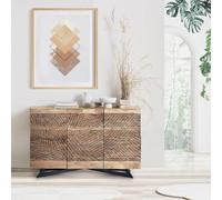 Karlstad Sideboard - Acacia Wood - 3 Door - Medium - 140cm