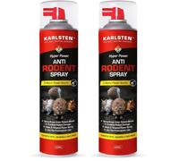 Karlsten Rat & Mouse Spray 600ml | 5 Metre Strong Peppermint | Pack of 2 | Powerful 5 Metre Spray Reaches Lofts, Gaps & Hard-to-Reach Areas