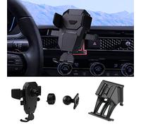 Karltys 2022-2025 Civic Phone Holder, 4-7 Inch Phones, Black, Dashboard Mount, Adjustable, Compatible with Honda Civic
