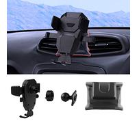 Karltys Car Phone Holder for Jeep Renegade 2015-2024 Accessories Renegade Cell Phone Holder Air Vent Mount for 4-7 Inch Phones Hands Free Thick Case Friendly Mobile Stand