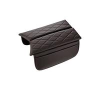 Karltys Center Console Cover for 2015-2021 Mercedes Benz C Class C300 /16-22 GLC X253 GLC300 /19-24 EQC 400 Accessories Leather Console Armrest Cover Protector with Storage Pockets (Brown)