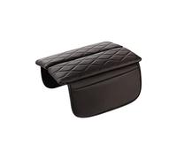 Karltys Center Console Cover for 2020-2024 Mercedes Benz GLE W167 350 450 GLS X167 450 Accessories Armrest Cover Pad Leather Cushion Protector with Phone Holder Storage Bag Ant-Scrach (Brown)