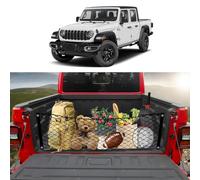 Karltys Envelope Style Pickup Truck Bed Cargo Net for Jeep Gladiator 2020-2026 Accessories, Elastic Trunk Cargo Net for Gladiator, Heavy Duty Nylon Mesh Storage Netting Organizer