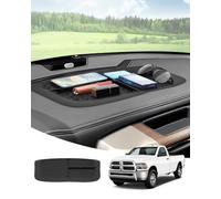 Karltys Ram 1500 Dashboard Mat, Silicone Dash Mat for Dodge Ram 1500 2500 3500 2011-2018 Accessories, Heat Resistant, Non Slip Dashboard Cover Pad, Anti Dust Dash Liners, Black