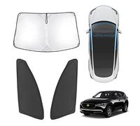 Karltys Sunshade for 2017-2024 Mazda CX-5, Windshield & Front Seats Side Window Sun Shade, Thick Foldable CX5 Window Covers, Car Reflective Sun Visor Blocks UV & Heat (3PCS)