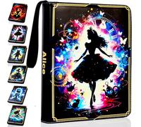 KarlyPro Trading Binder Compatible with Lorcana Cards 990 Pockets Trading Card Holder for MTG Other TCG Trading Cards with 55 Sleeves (LOR-5)