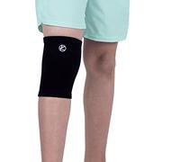 KARM Kids Knee Support Sleeve - Childs Knee Compression Sleeve for Children - Girls & Boys | Junior Knee Support for Sports & Football & Joint Pain & Knee Conditions (Black)