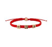 KARMA AND LUCK Spiritual Bliss -Triple Protection Bracelet 6 mm Evil Eye Charm, 6 mm Eye of Horus Charm, Spiritual healing works in Harmony to protect one from Negativity