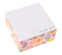 Karma, Block Notepad, 500 Sheet Memo Paper Cube, Non-Sticky Memo Pad Cube for Office, and Home, Fruit