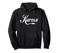 KARMA - BOLD LARGE White TEXT DESIGNED Pullover Hoodie
