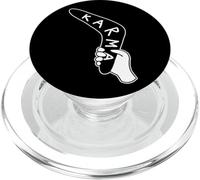 Karma Boomerang Blackwork Minimal PopSockets PopGrip for MagSafe