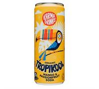 Karma Cola Tropikool Mango and Passionfruit Soda 250ml Organic Fairtrade