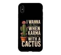 Karma Comes For You With A Cactus Funny Rude Plant Gift Case for iPhone XS Max