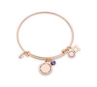 Karma December Birthstone Rose Gold Bangle