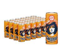 Karma Drinks Gingerella Ginger Ale (250ml x 24 Cans Soft Drink), Organic, Gluten Free Ginger Drink, Natural Ingredients, FairTrade, Vegan Friendly, No GMO, Carbonated Fizzy Drinks 24 Pack