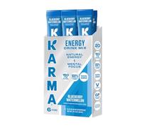 Karma Energy Hydration Packet - 6 Pack, Blueberry Watermelon Caffeinated Drink Mix Stick - On-The-Go Clean Focus & Energy Boost