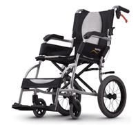 Karma Ergo Lite Ultralite Transit Crash Tested Wheelchair for Safe use in a Vehicle, Folding and Lightweight Weighs Only 8.8kg - Choice of Sizes (16" Seat Width)