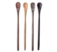 Karma Gifts Set Long Handled Wood Tasting Spoons, One Size, Brown (Model: KA1716)