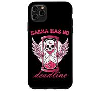 Karma Has No Deadline Gothic Skull Hourglass Case for iPhone 11 Pro Max