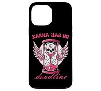 Karma Has No Deadline Gothic Skull Hourglass Case for iPhone 13 Pro Max