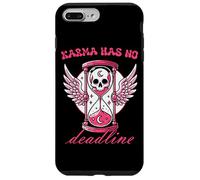 Karma Has No Deadline Gothic Skull Hourglass Case for iPhone 7 Plus/8 Plus