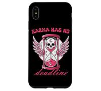 Karma Has No Deadline Gothic Skull Hourglass Case for iPhone XS Max