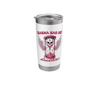 Karma Has No Deadline Gothic Skull Hourglass Stainless Steel Insulated Tumbler