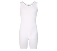 Karma Healthcare Sleeveless Geriatric Nursing Bodysuit with Back Zipper, White (S)