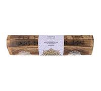 Karma Incense - Namaste Scents Karma Lavender Incense with Wooden Jali Box & Holder - Includes 10 Joss Sticks