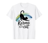Karma is A Cat Meditation Yoga T-Shirt