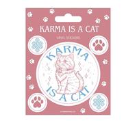 Karma is A Cat Vinyl Sticker Set
