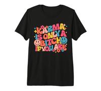 Karma is Only A Bitch If You are Trendy Leopard Preppy Premium T-Shirt