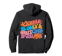 Karma Is Only A Bitch If You Are Trendy Leopard Preppy Pullover Hoodie
