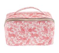 Karma, Jumbo Travel Toiletry Bag, Large Wide-Open Travel Bag for Toiletries, Makeup Cosmetic Travel Bag with Handle, Tiger