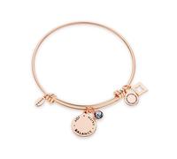 Karma June Birthstone Rose Gold Bangle