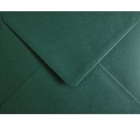 Karma Krafts 5x7 Dark Green Envelopes - 133 x 184mm 120gsm Gummed Envelopes for Invitations, Greeting Cards & Wedding Stationery, Pack of 100