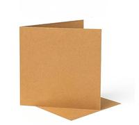 Karma Krafts - 6" x 6" Eco Kraft Cards & Envelopes - Pack of 25- Includes 25 Kraft Card Blanks & 25 Matching Envelopes - Great for a Variety of Occasions