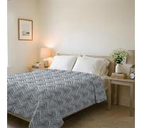 Karma Line Summer Quilt Made in Italy Printed Soft Microfibre Bedspread - Spring Summer Mid-Season Quilt - Geo, Double 250 x 240 cm