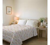 Karma Line Summer Quilt Made in Italy Printed Soft Microfibre Bedspread - Spring Summer Mid-Season Quilt - Pink Bouquet, Double 250 x 240 cm