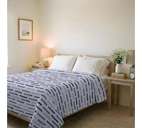 Karma Line Summer Quilt Made in Italy Printed Soft Microfibre Bedspread - Spring Summer Mid-Season Quilt - Fun Blue, Double 250 x 240 cm