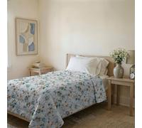 Karma Line Summer Quilt Made in Italy Printed Soft Microfibre Bedspread - Spring Summer Mid-Season Quilt - Ramage, Queen Size 200 x 240 cm