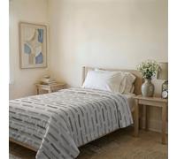 Karma Line Summer Quilt Made in Italy Printed Soft Microfibre Bedspread - Spring Summer Mid-Season Quilt - Fun Taupe, Single 160 x 240 cm