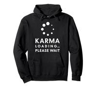 Karma Loading Funny Sarcastic Zen Snarky Energy Cycle Pullover Hoodie