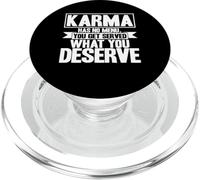 Karma quote Karma hat keine Menu Karma saying PopSockets PopGrip for MagSafe
