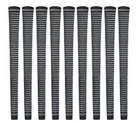 Karma Revolution Black/White Jumbo (+1/16") Golf Grips (9 Piece Bundle)